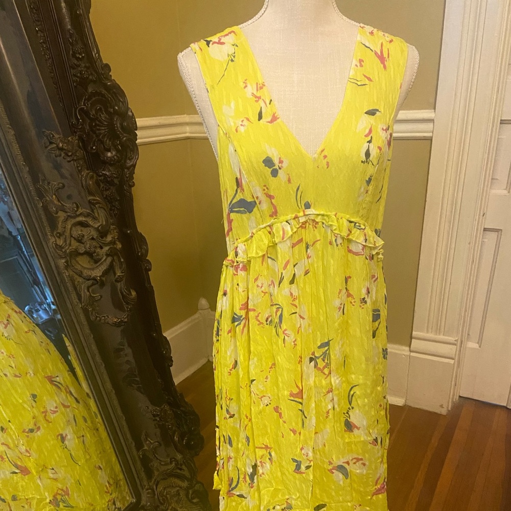 Deep neck dress